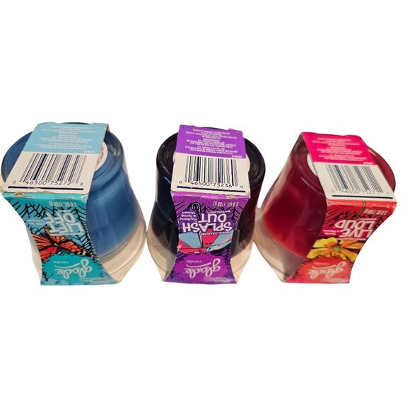 Glade Candle Spring Collection Lift Off Splash Out Live Loud Set of 3 NEW - Picture 5 of 10